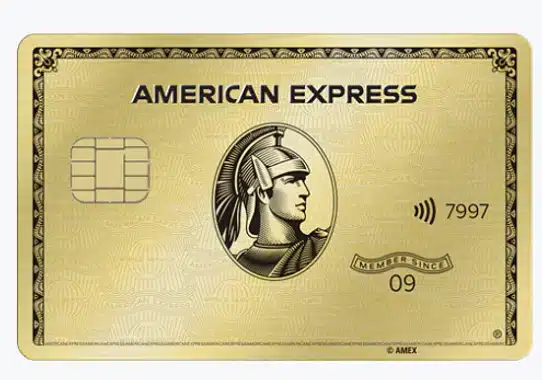 An image of an American Express Gold Card.